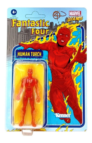 Human Torch Fantastic Four Marvel Legends Retro Kenner