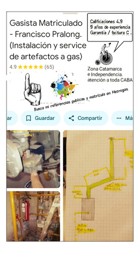 Plomero Gasista Matriculado, Reparación Y Mantenimiento.