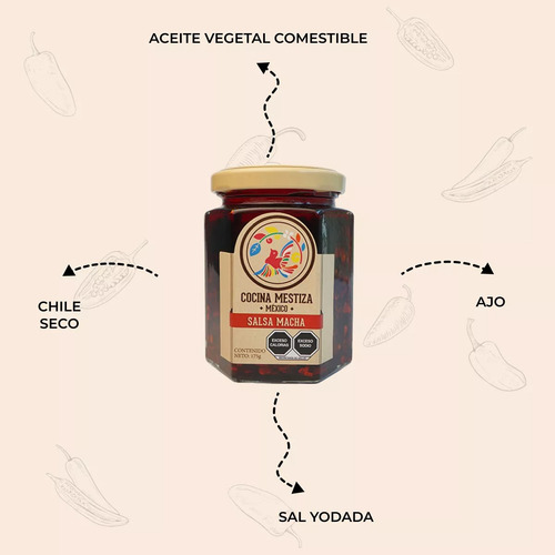 Salsa Macha Cocina Mestiza 175g