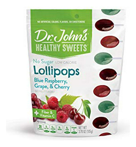 Caramelos Duros Y Paletas Dr. John's Healthy Sweets Sugar-fr