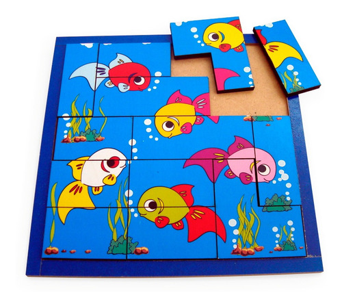 Imagem 4 de 6 de Quebra Cabeça De Peixinhos Brinquedo Educativo À Vista