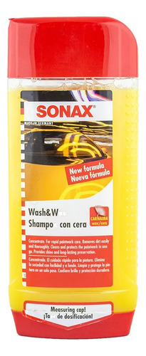 Shampoo Con Cera Carnauba 500ml Sonax Profesional Alemania