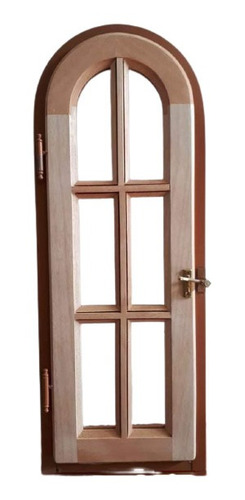 Ventana Marco De Chapa Hoja De Madera 1/2 Pto De 30x50cm.