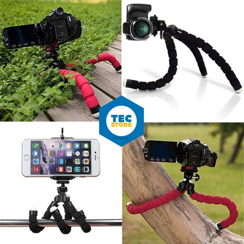Imagem 5 de 7 de Tripe Para Celular Suporte Mesa Flexivel Camera Pedestal 360
