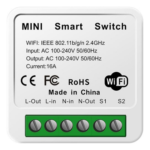 Switch Mini Smart Wifi 10a | Domotica | Tuya Smart