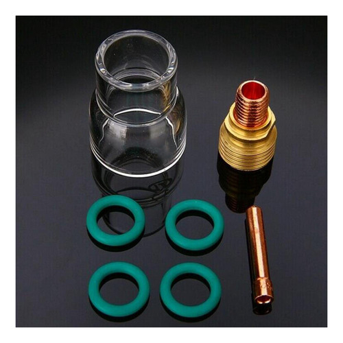 Kit Vaso Vidrio Linterna 7pz Soldadura Tig NÂș 12 Pinzas