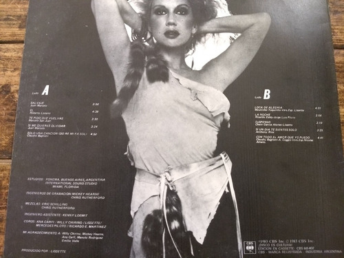 Lissette Salvaje Vinilo Lp Promo Arg 1983 Latin Pop