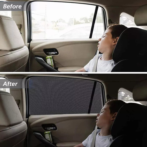 4 Cubres Parasoles Para Ventana De Coche Con Protección Uv