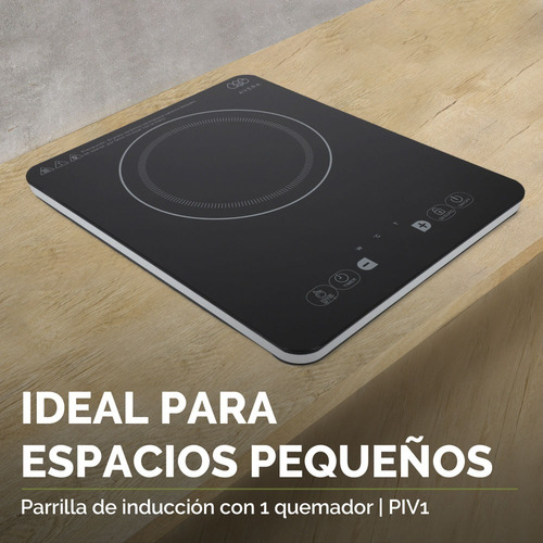 Imagen 6 de 9 de Encimera Cocina Electrica Avera Vidrio Templado Portatil