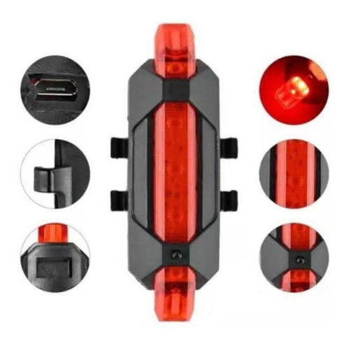 Led Traseiro Piscante Para Bike