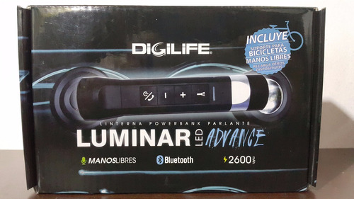 Linterna,manos Libres,mp3,bateria De 2600mah, Bluetooth