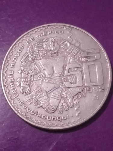 1982 Moneda De 50$ Pesos Antigua