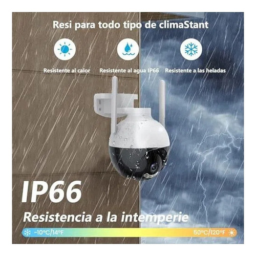 2 Cámara De Seguridad Exterior Wifi Inalambricas Hd1080pip66