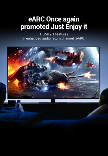 Cable Hdmi 2.1 3mt Premium Gamer 4k Hdr Earc 8k Hokobox