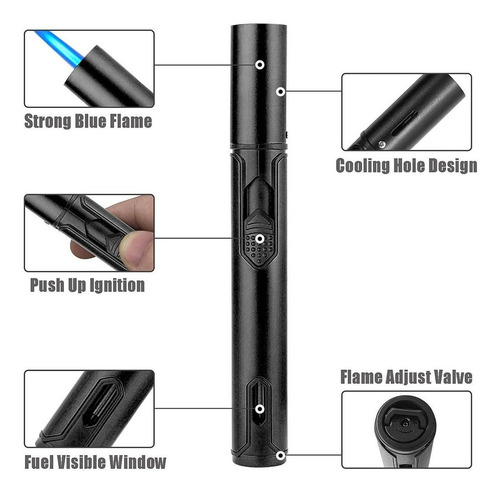 Lanzallamas Portatil, Mxkck-002, 2 Pzas, Negro, Recargable