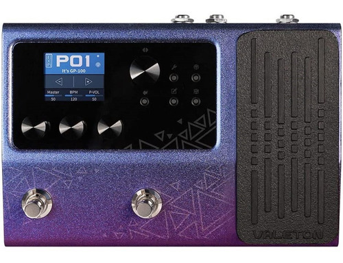 Pedal Valeton Multiefectos Gp-100 Color Violeta