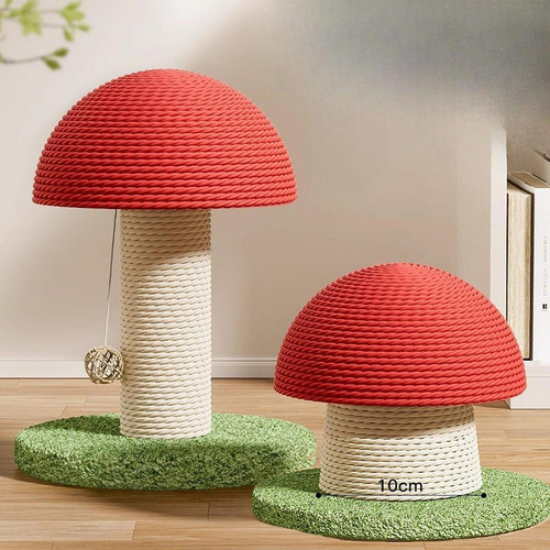 2x Cat Scratch Postes Pet Toys Pet Mushrooms En Forma De