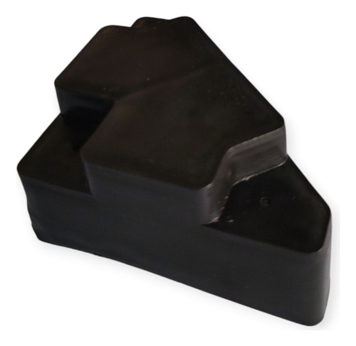 Pata De Plástico Para Muebles Triangulo 3.5cm Negro 12 Pzas Negro
