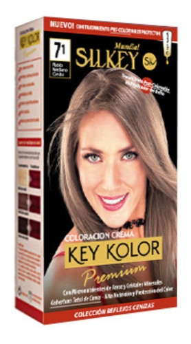  Silkey Tintura Key Kolor Premium Kit Tono 7.1 rubio mediano ceniza