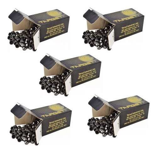 Imagem 1 de 5 de Kit 5 Caixas Chumbinhos Target 4,5mm - 1000 Unidades
