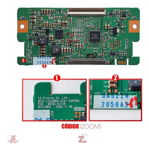 Placa T-con Para Tv 32pfl3007d/78 6870c-0313b 2058