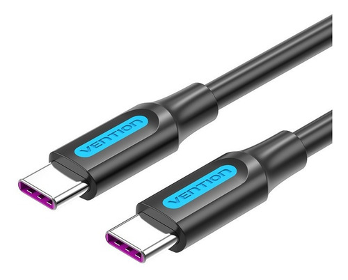 Imagen 1 de 9 de Cable Usb-c A Usb-c Marca Vention 1 Metro