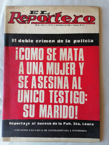 Revista El Reportero N12 Diciembre Año 1968