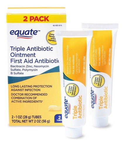 Equate Tipo Neosporin Unguento Crema Pomada 56g Americano