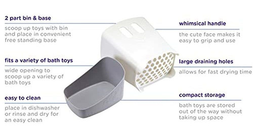 Ubbi Organizador De Juguetes De Baño Independiente Carrito Ubbi Organizador De Juguetes De Baño Independiente Carrito