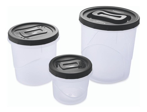 Conjunto De Mantimentos Rosca 3 Plasutil Ref. 13915
