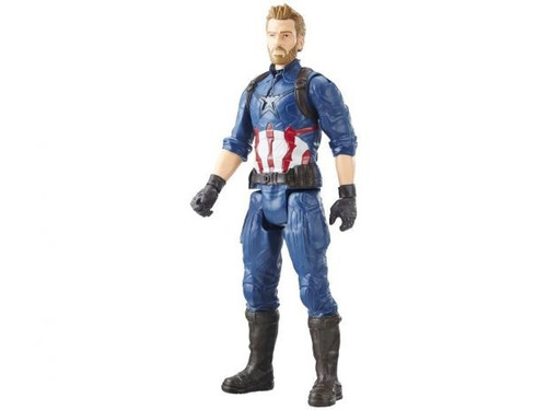 Imagem 2 de 7 de Boneco Capitão América C/ Som - Titan Hero Series - Hasbro