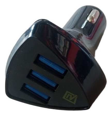 Cargador Usb Triple Para Auto Base Cigarrera 12-24v