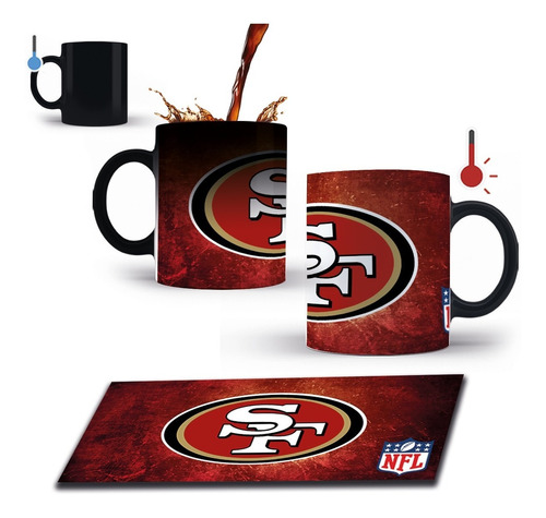 Taza Mágica 11 Oz Nfl 49ers San Francisco Mod1