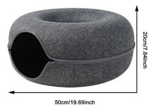 Arena para gatos extraíble universal semicerrada para cuatro colores gris oscuro