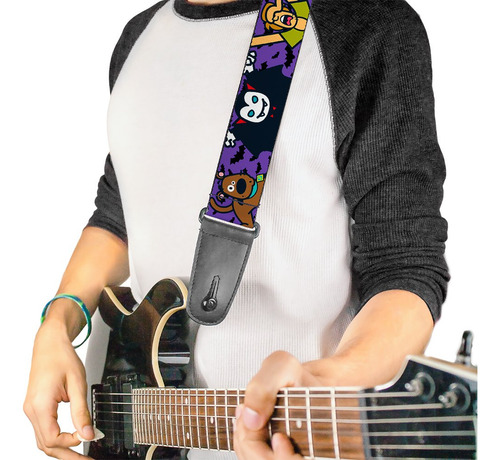 Buckle-down Correa De Guitarra Mini Scooby Doo Hallowee. Color Colores