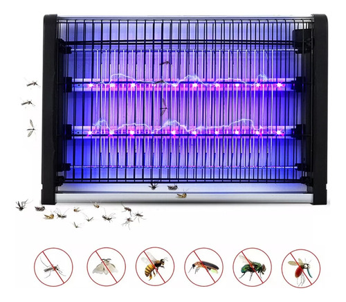 Lámpara Mata Mosquitos Fly Killer Eléctrico Matamoscas 20w