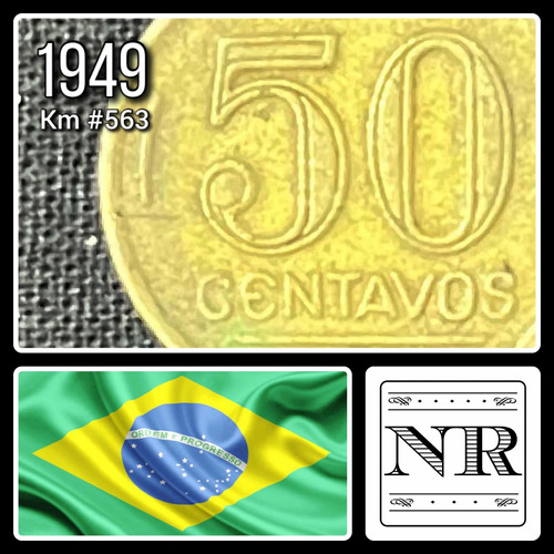 Brasil - 50 Centavos - Año 1949 - Km #563 - Dutra