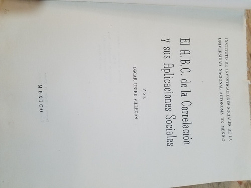 El A.b.c De La Correlacion Y Sus Aplicaciones (Usado)