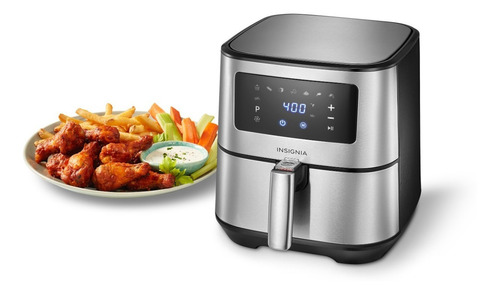 Insignia - 5 Qt Freidora De Aire Digital - Acero Inoxidable
