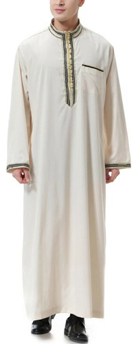 Vestido Musulmán Abayas Dubai, Bata De Caftán Informal Islám
