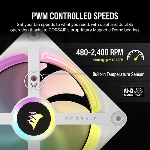 Fan Corsair Icue Link Qx120 Rgb, 120 Mm, Triple Kit De Inici