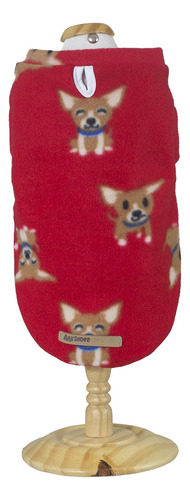 Roupa De Frio Agasalho Para Cachorro De Grande Porte Soft Happy Vermelho Tamanho Ex Avuk Pet