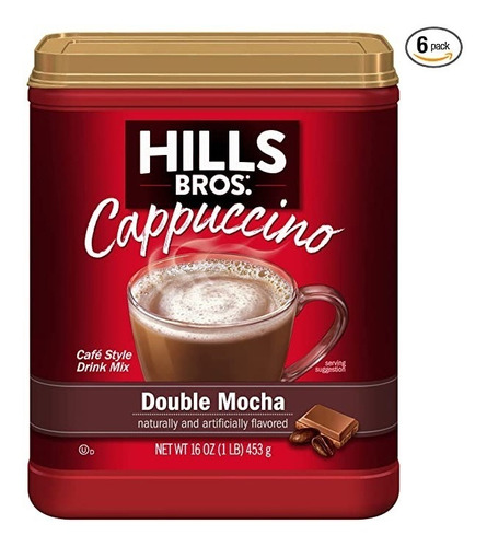 Cafe Hills Bros Instantaneo Cappuccino Double Mocha 453g