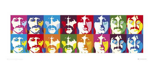 Poster Importado De Los Beatles - Sea Of Colours - 30 X 90