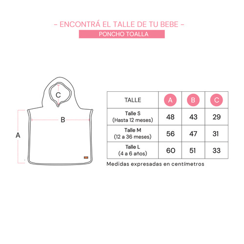 Poncho Mini Anima Bebe Verano Playa Toallon Capucha Jaguar