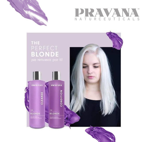 The Perfect Blonde  Shampoo  Y Acondicionador 1 Liro Pravana