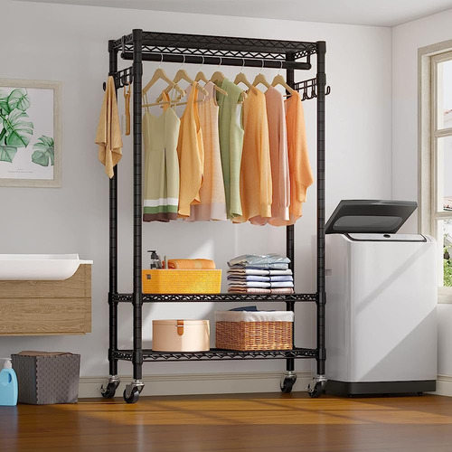 Vipek X1 Plus Rolling Garment Rack Heavy Duty Clothes Rack P