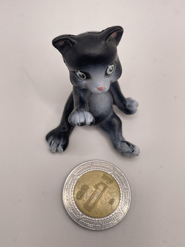 Figura De Gatito Negro De Barbie Gato Accesorio Original (Usado)