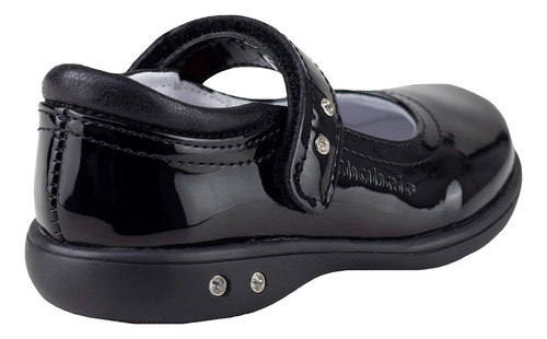 Zapato De Charol Niña Chabelo C23-a Negro Escolar Semivestir