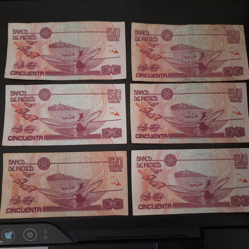 Billete De 50 Pesos Circulado (Usado)